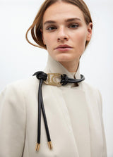 CINTO LOLA CASADMNT DE TIRAS ECO PELE LOGO OVAL - Carla Valente