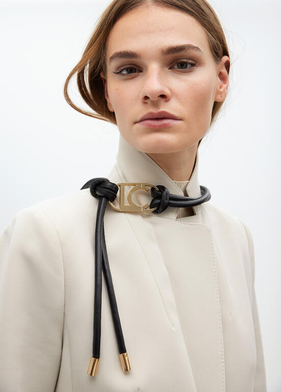 CINTO LOLA CASADMNT DE TIRAS ECO PELE LOGO OVAL - Carla Valente