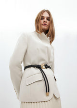 CINTO LOLA CASADMNT DE TIRAS ECO PELE LOGO OVAL - Carla Valente