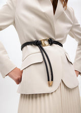 CINTO LOLA CASADMNT DE TIRAS ECO PELE LOGO OVAL - Carla Valente