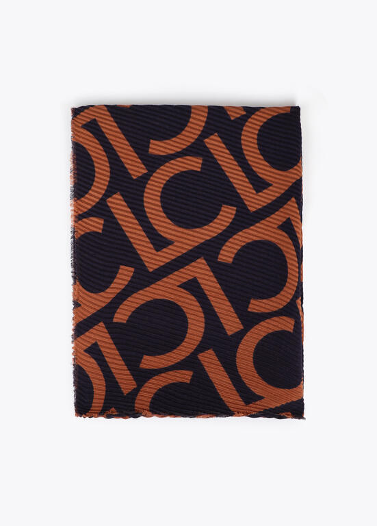 LENÇO LOLA CASADMNT PLISSADO DE DOIS TONS - Carla Valente