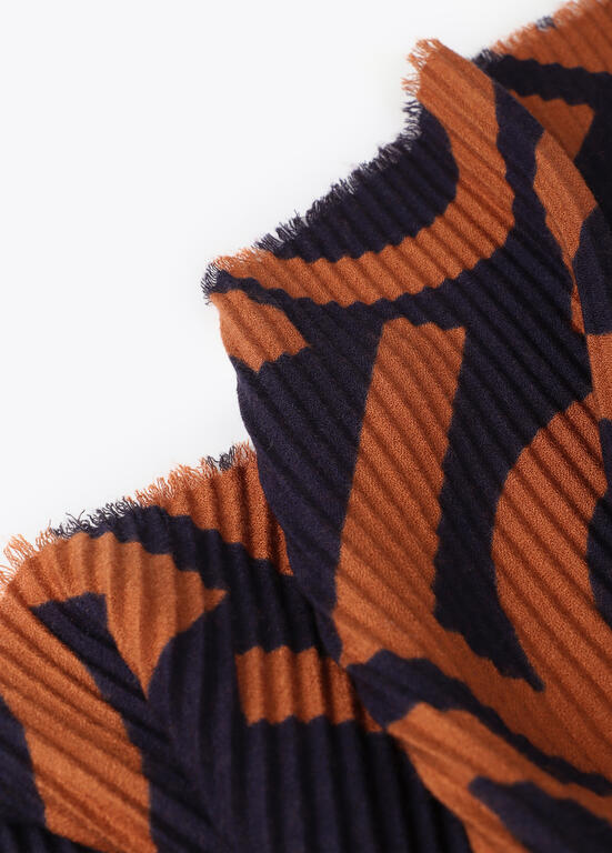 LENÇO LOLA CASADMNT PLISSADO DE DOIS TONS - Carla Valente