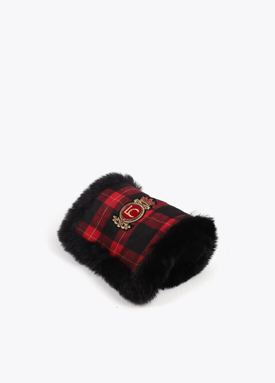 CACHECOL LOLA CASADMNT DUPLA FACE DE PELE TARTAN E XADREZ - Carla Valente