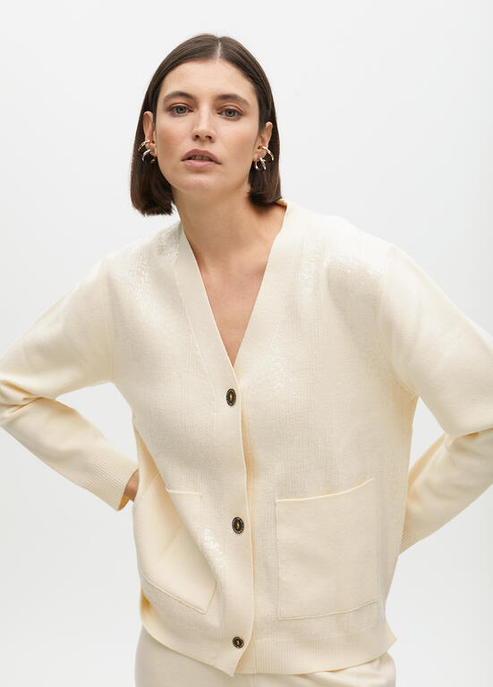 CARDIGAN LOLA CASADMNT DE MALHA LANTEJOS - Carla Valente