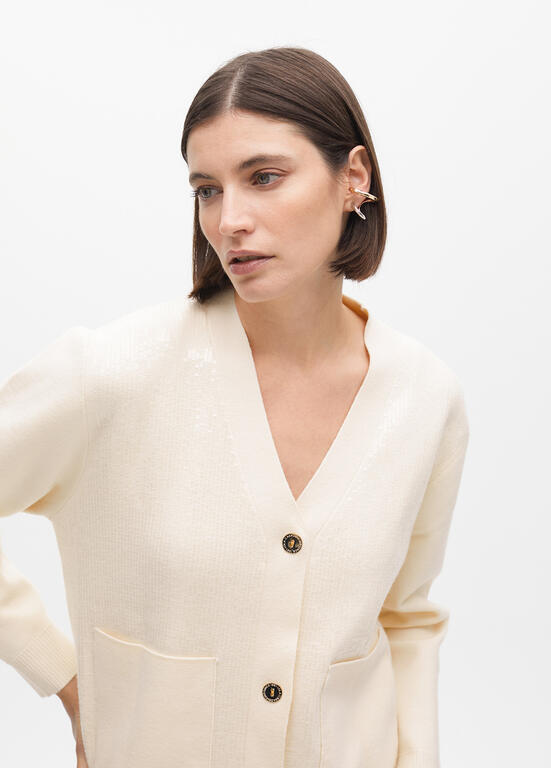 CARDIGAN LOLA CASADMNT DE MALHA LANTEJOS - Carla Valente