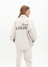 SWEATSHIRT LOLA CASADMNT COM ZIP  DETALHE LATERAL - Carla Valente