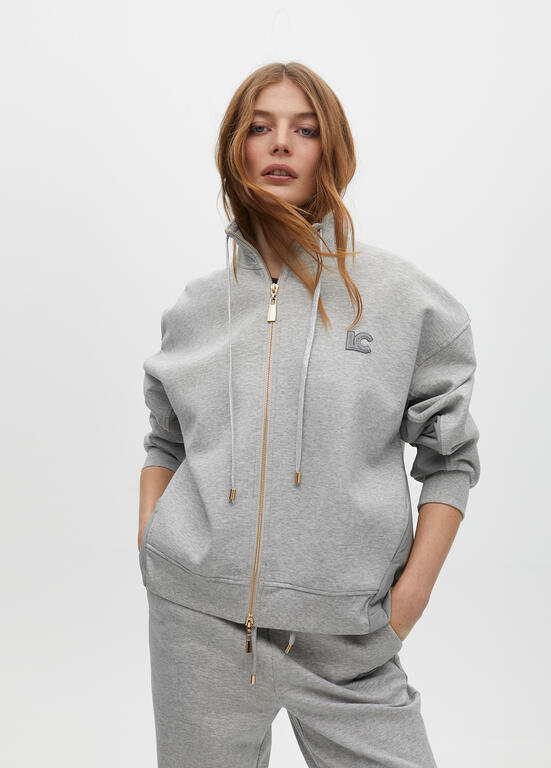 SWEATSHIRT LOLA CASADMNT COM ZIP  DETALHE LATERAL - Carla Valente
