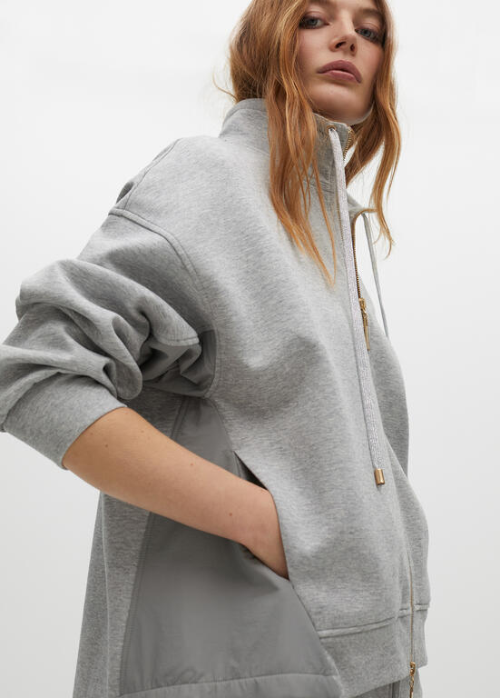 SWEATSHIRT LOLA CASADMNT COM ZIP  DETALHE LATERAL - Carla Valente