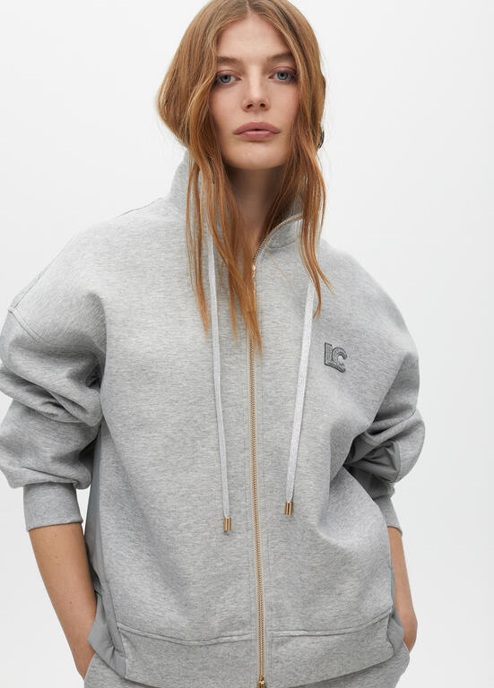 SWEATSHIRT LOLA CASADMNT COM ZIP  DETALHE LATERAL - Carla Valente