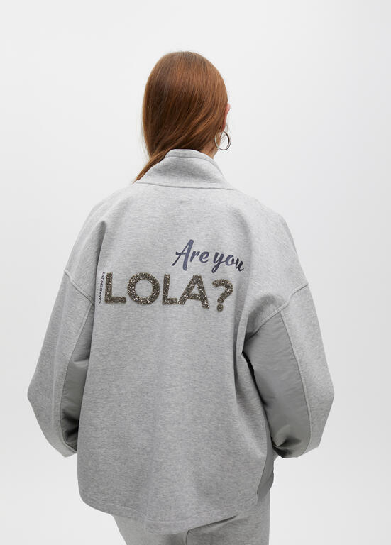 SWEATSHIRT LOLA CASADMNT COM ZIP  DETALHE LATERAL - Carla Valente