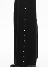 CALÇA  LOLA CASADMMNT RETA DE MALHA TACHAS LATERAIS - Carla Valente