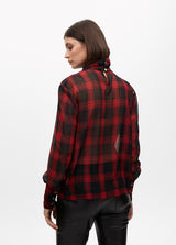 CAMISA LOLA CASADMNT TARTAN LAÇO ANML PRINT - Carla Valente