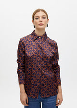 CAMISA LOLA CASADMNT ESTAMPA LOGOTIPADA EM CETIM - Carla Valente