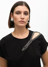 T-SHIRT LOLA CASADMNT COM ABERTURA NO OMBRO - Carla Valente