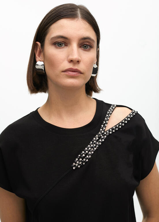 T-SHIRT LOLA CASADMNT COM ABERTURA NO OMBRO - Carla Valente