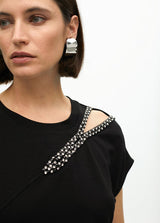 T-SHIRT LOLA CASADMNT COM ABERTURA NO OMBRO - Carla Valente