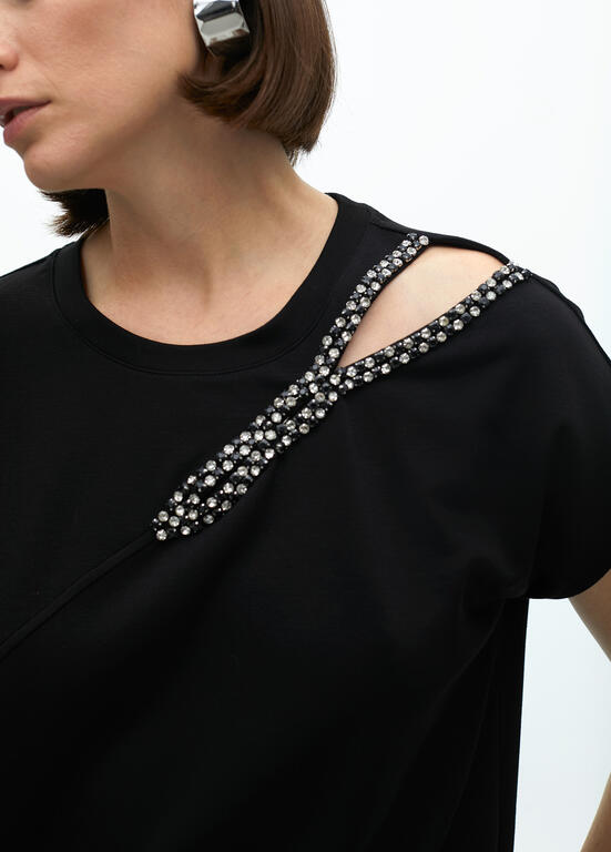 T-SHIRT LOLA CASADMNT COM ABERTURA NO OMBRO - Carla Valente