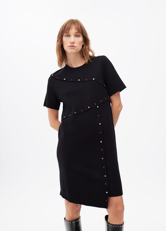 VESTIDO LOLA CASADMNT MALHA CURTO COM TACHAS - Carla Valente