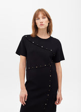 VESTIDO LOLA CASADMNT MALHA CURTO COM TACHAS - Carla Valente