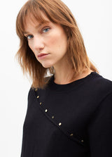 VESTIDO LOLA CASADMNT MALHA CURTO COM TACHAS - Carla Valente