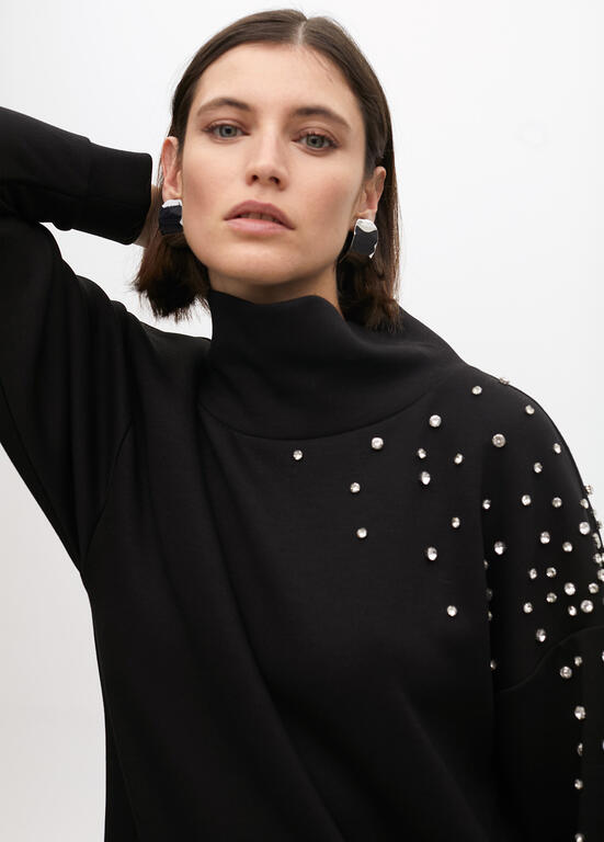 VESTIDO LOLA CASADMNT COM DETALHE DE JÓIAS NA MANGA - Carla Valente