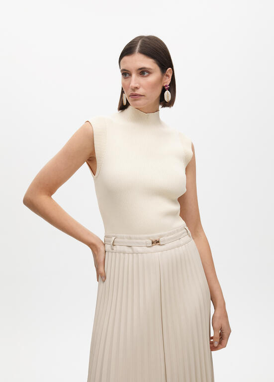 VESTIDO LOLA CASADMNT ECO PELE SAIA PLISSADA - Carla Valente