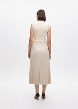 VESTIDO LOLA CASADMNT ECO PELE SAIA PLISSADA - Carla Valente