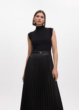 VESTIDO LOLA CASADMNT ECO PELE SAIA PLISSADA - Carla Valente