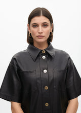 VESTIDO LOLA CASADMNT OVERSIZE MIDI ECO PELE - Carla Valente