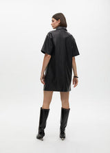 VESTIDO LOLA CASADMNT OVERSIZE MIDI ECO PELE - Carla Valente