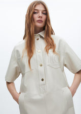 VESTIDO LOLA CASADMNT OVERSIZE MIDI ECO PELE - Carla Valente