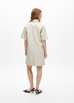 VESTIDO LOLA CASADMNT OVERSIZE MIDI ECO PELE - Carla Valente