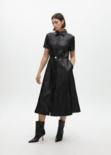 VESTIDO LOLA CASADMNT EVASÊ ECO PELE COM CINTO - Carla Valente