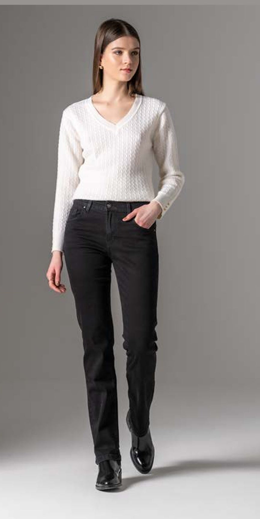 Calça LiberJeans Diana OD de perna reta - vista frontal