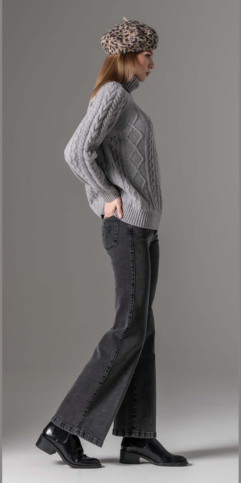 Calça LiberJeans Lucy Marble OD - vista traseira