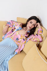 BOMBER LOLA CASADEMUNT DE CETIM ESTAMPADO ANML PRINT - Carla Valente