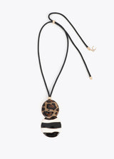 COLAR LOLA CASADMNT LARGO PENDENTE ANIMAL PRINT - Carla Valente