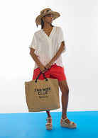 BOLSA LOLA CASADMNT DESTRUTURADO RAFIA SUMMER CLUB - Carla Valente