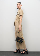 BOLSA LOLA CASADEMUNT OMBRO COM ABA TACHAS MNGRM ANML PRINT - Carla Valente