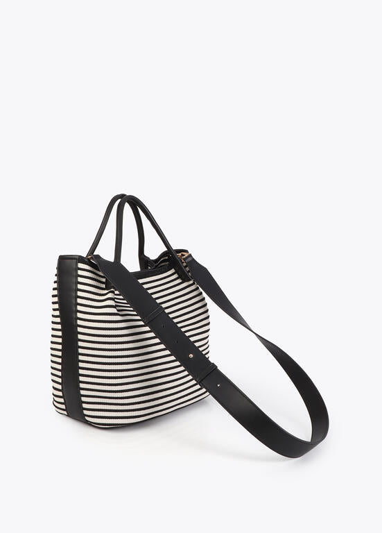 SHOPPER LOLA CASADMNT TECIDO RISCAS EFEITO PELE - Carla Valente