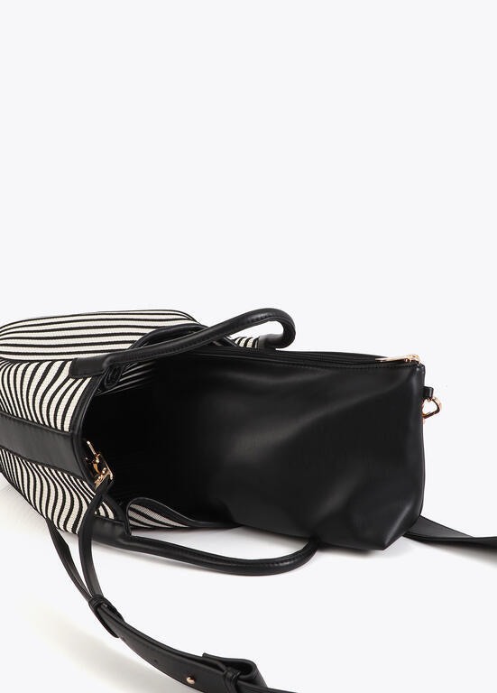 SHOPPER LOLA CASADMNT TECIDO RISCAS EFEITO PELE - Carla Valente