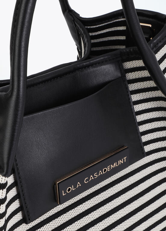 SHOPPER LOLA CASADMNT TECIDO RISCAS EFEITO PELE - Carla Valente