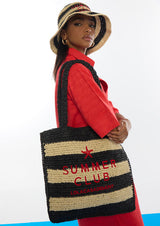 BOLSA LOLA CASADMNT EFEITO RAFIA E RISCAS BORDADO 3D - Carla Valente