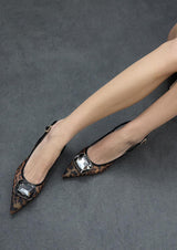 SAPATO LOLA CASADMNT SALTO ALTO REDE ANIMAL PRINT - Carla Valente