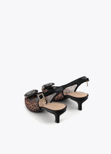 SAPATO LOLA CASADMNT SALTO ALTO REDE ANIMAL PRINT - Carla Valente