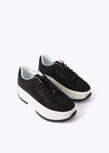 TÉNIS LOLA CASADMNT SOLA TRANSPARENTE E BRILHOS - Carla Valente