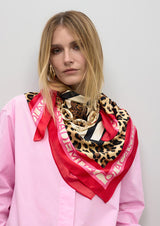 LENÇO LOLA CASADMNT ACETINADO RISCAS E LEOPARDOS - Carla Valente