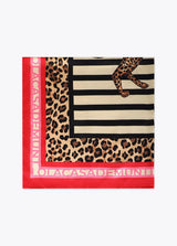 LENÇO LOLA CASADMNT ACETINADO RISCAS E LEOPARDOS - Carla Valente