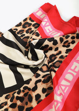 LENÇO LOLA CASADMNT ACETINADO RISCAS E LEOPARDOS - Carla Valente