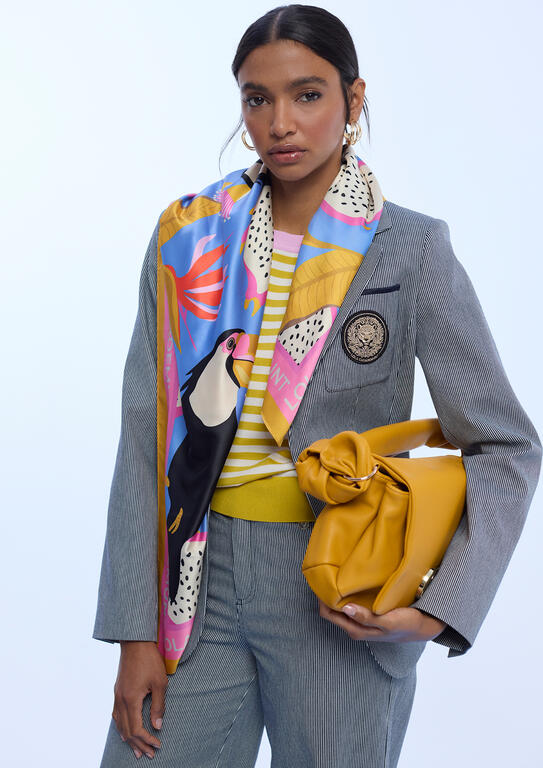 LENÇO LOLA CASADMNT ESTAMPA TROPICAL - Carla Valente